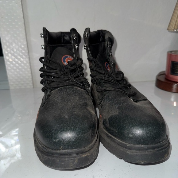 Denver Broncos Black and Orange Boots - Picture 2 of 5